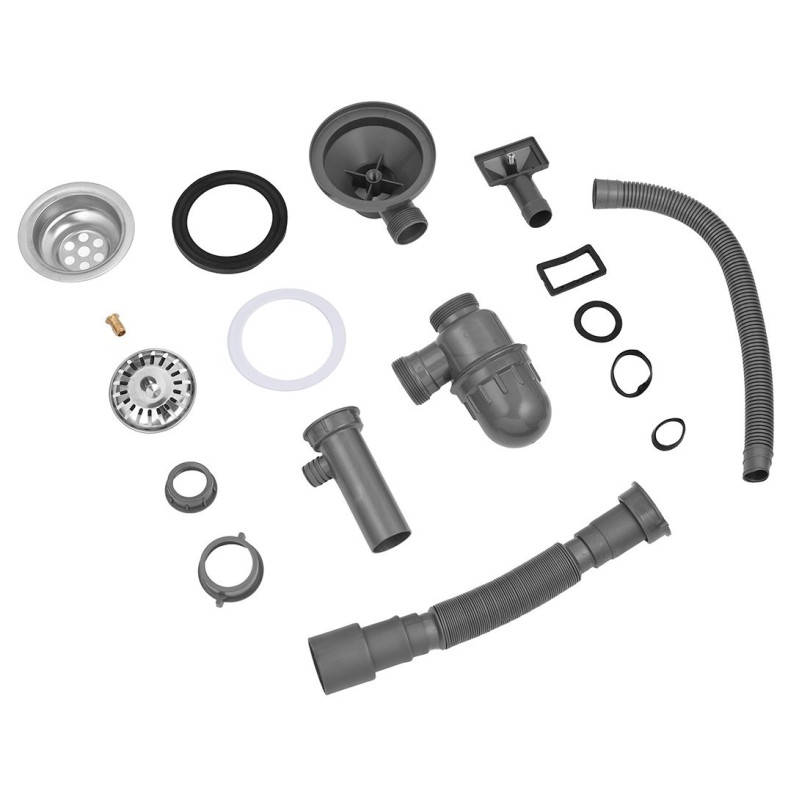 Кухонна мийка Kroner KRP Satin 6350 (0.8 мм)