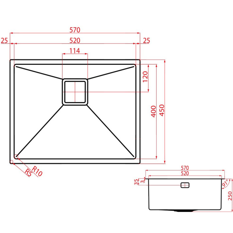 Кухонна мийка WEILOR ERNST WRD 5745