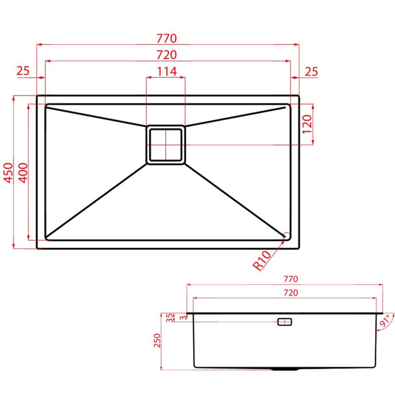 Кухонна мийка WEILOR ERNST WRD 7745