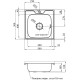 Кухонна мийка Kroner KRP Dekor 5050 (0.6 мм)