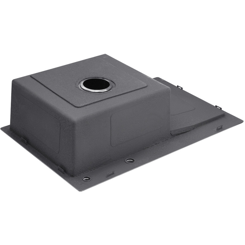 Кухонна мийка Kroner KRP Schwarze - 7849LHM PVD (3,0/1,0 мм)