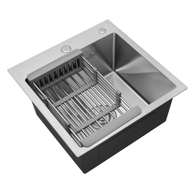 Кухонна раковина Kroner KRP Geburstet - 5050HM (3,0/1,0 мм)