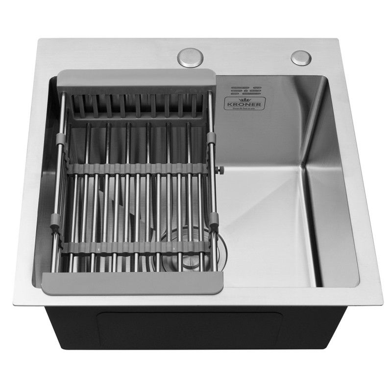 Кухонна раковина Kroner KRP Geburstet - 5050HM (3,0/1,0 мм)