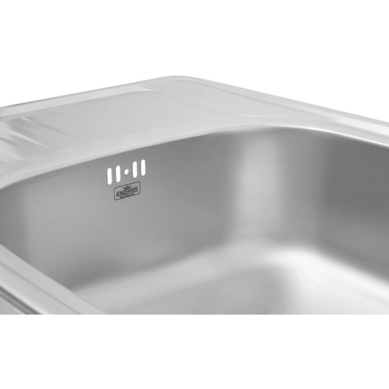 Кухонна мийка Kroner KRP Dekor - 5848 (0.8 мм)