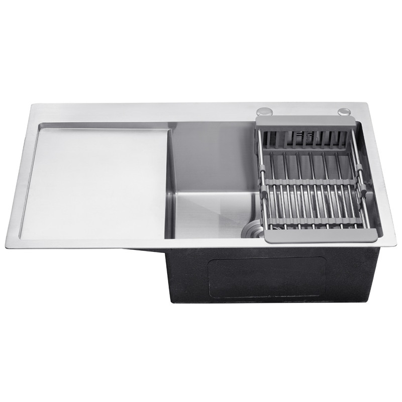 Кухонна раковина Kroner KRP Geburstet - 7849RHM (3,0/1,0 мм)