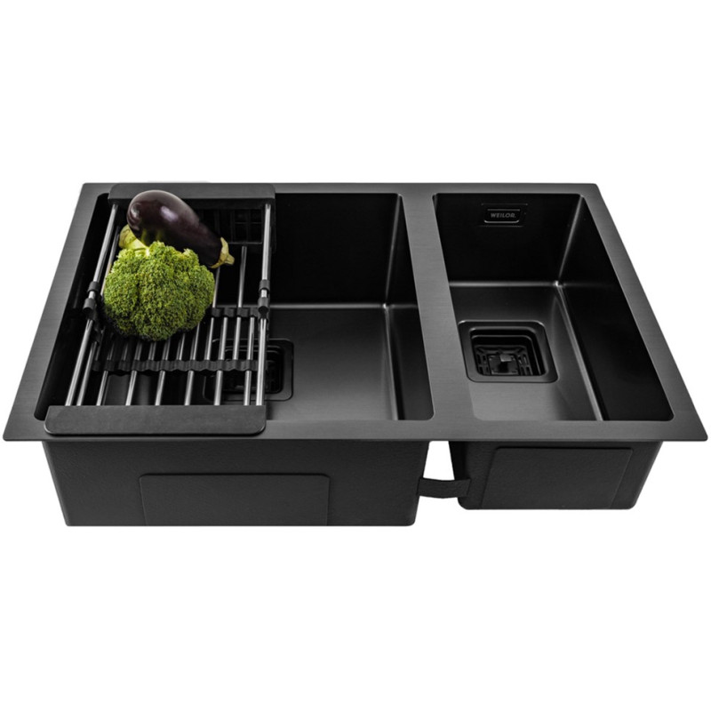 Кухонна мийка WEILOR FILIGRAN WRC DB6945 GRAPHIT