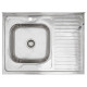 Кухонна мийка накладна Kroner KRP Polierte - 6080L (0.6 мм)