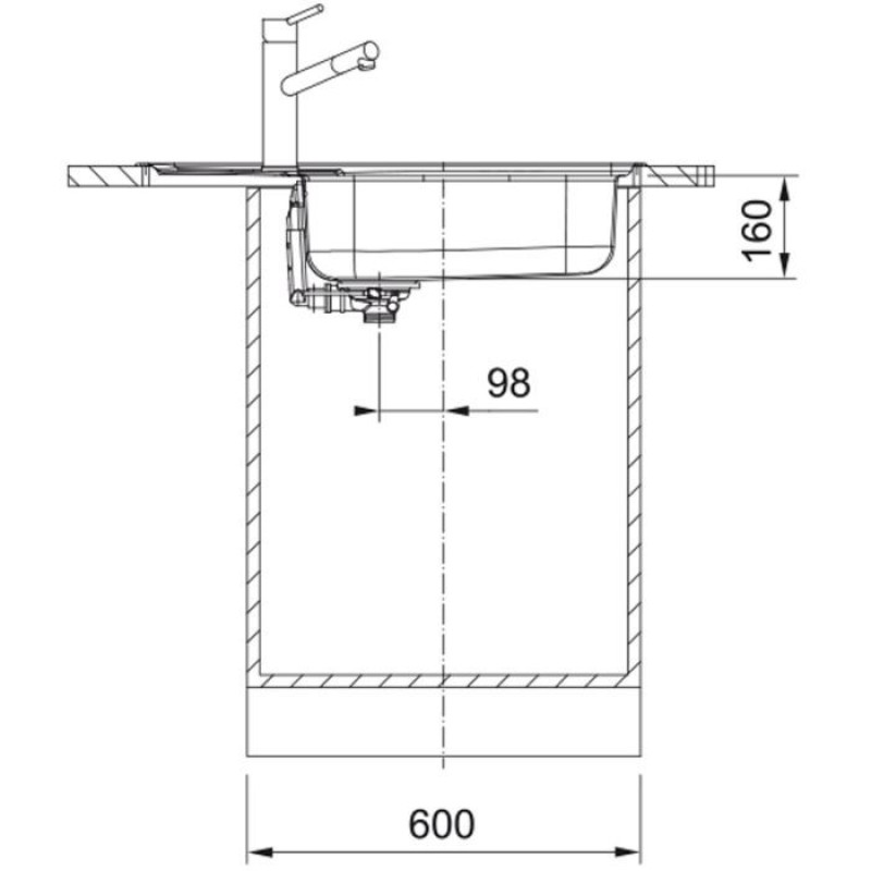 Мийка кухонна Franke Spark SKL 611-78 XL нерж декор (101.0716.716)