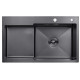 Кухонна раковина Kroner KRP Schwarze - 7848RHM PVD (3,0/1,0 мм)