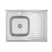 Кухонна мийка Kroner KRP Satin-6080L (0.6 мм)