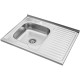 Кухонна мийка Kroner KRP Satin-6080L (0.6 мм)