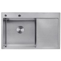 Кухонна раковина Kroner KRP Geburstet - 7849LHM (3,0/1,0 мм)