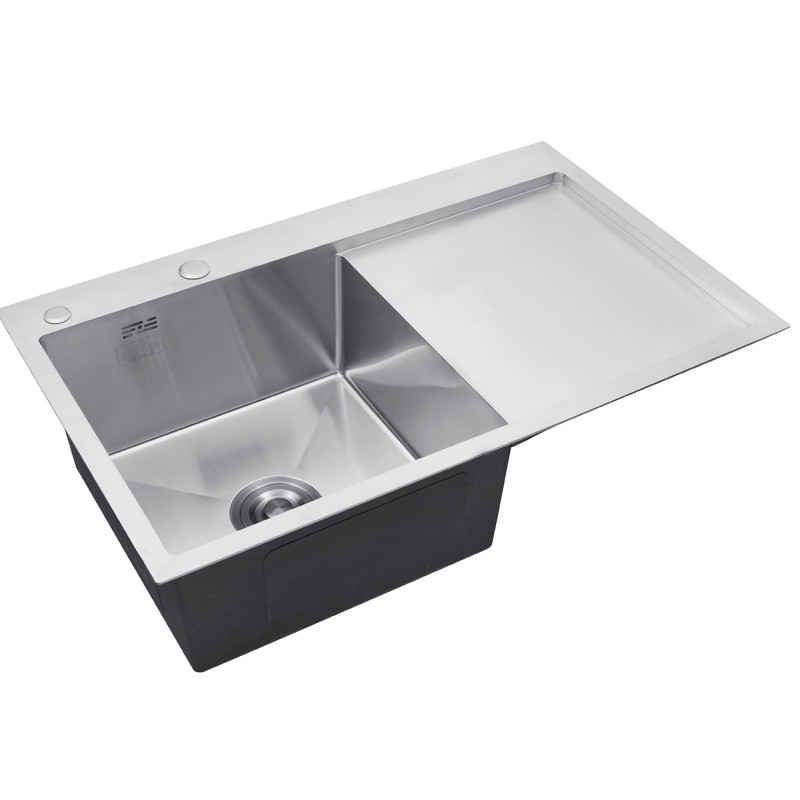 Кухонна раковина Kroner KRP Geburstet - 7849LHM (3,0/1,0 мм)