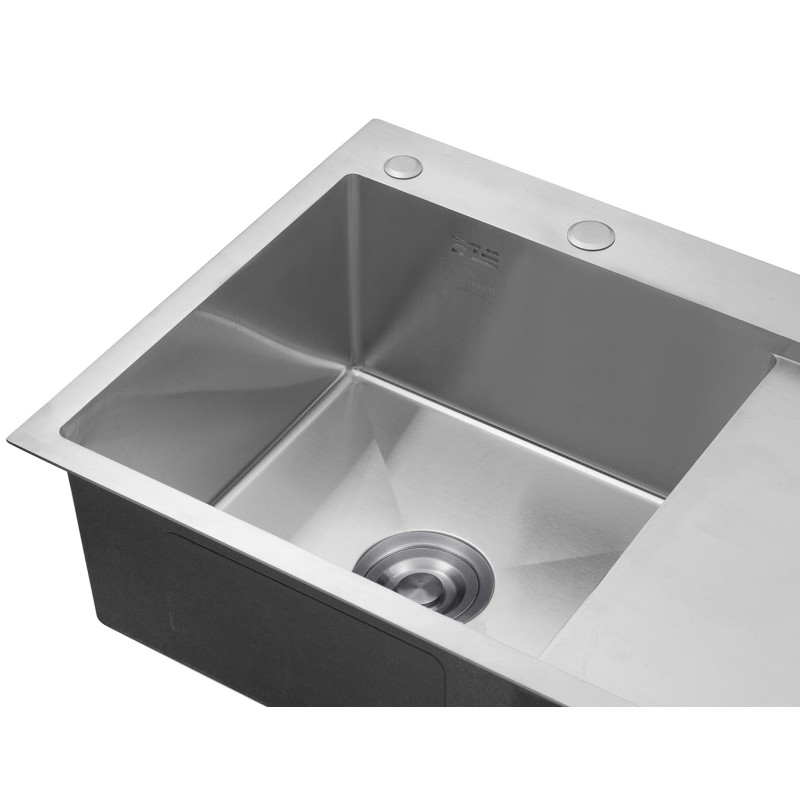 Кухонна раковина Kroner KRP Geburstet - 7849LHM (3,0/1,0 мм)