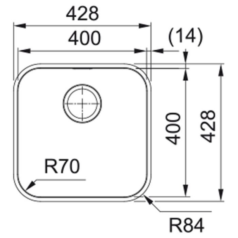 Мийка кухонна Franke Smart SRX 110-40, нерж полірів. (122.0739.591)