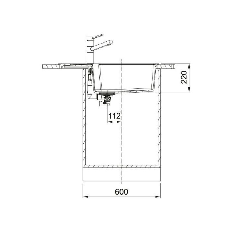 Мийка кухонна Franke Urban UBG 611-78 XL чорний матовий (114.0701.803)