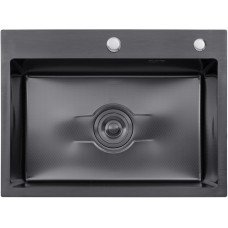 Кухонна раковина Kroner KRP Derby - 5843HM PVD (2,5/0,5 мм)