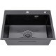 Кухонна раковина Kroner KRP Derby - 5843HM PVD (2,5/0,5 мм)