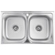Кухонна мийка  Kroner KRP Satin - 5080Z (0.8 мм)