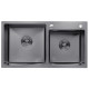 Кухонна раковина Kroner KRP Schwarze - 7843ZHM PVD (3,0/1,0 мм)