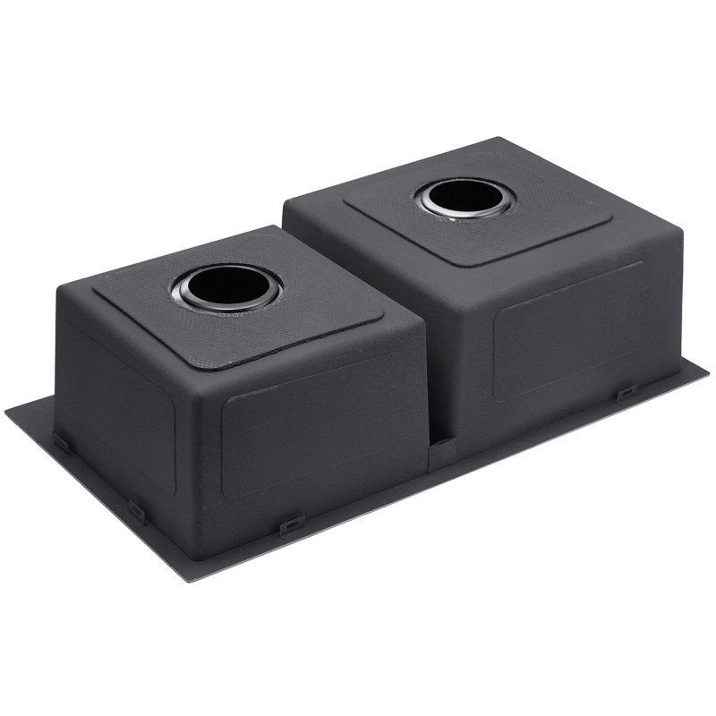 Кухонна раковина Kroner KRP Schwarze - 7843ZHM PVD (3,0/1,0 мм)