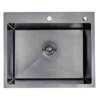 Кухонна раковина Kroner KRP Schwarze - 6050 гм PVD (3,0/1,0 мм)