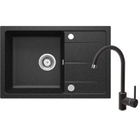 Кухонний набір Deante Leda ZRD_2113 + BEN_262M графіт-хром (ZRDA2113)