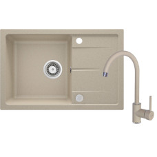 Кухонний набір Deante Leda ZRD_7113 + BEN_762M пісок (ZRDA7113)