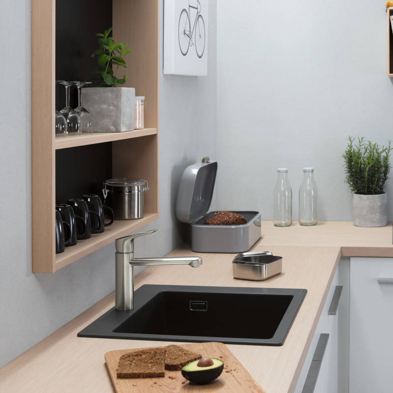 Кухонна мийка Hansgrohe S510-F450 чорний графіт 43312170