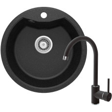 Кухонний набір Deante Solis ZRS_2803 + BEN_262M графіт-хром (ZRSB2803)