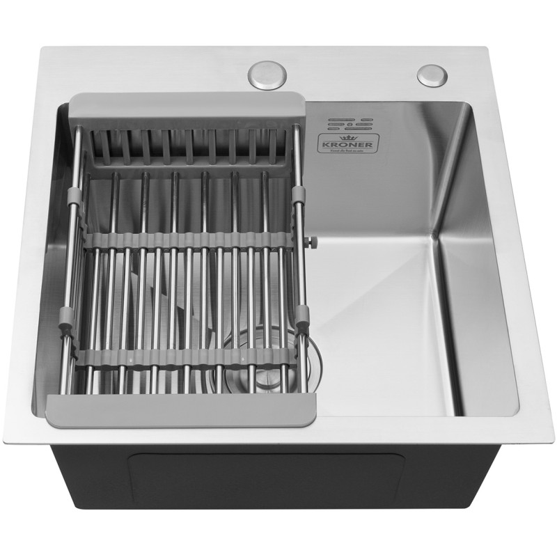 Кухонна раковина Kroner KRP Geburstet - 4545 гм (3,0/1,0 мм)