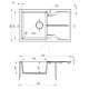 Кухонна мийка Deante Andante графіт металік ZQN G113