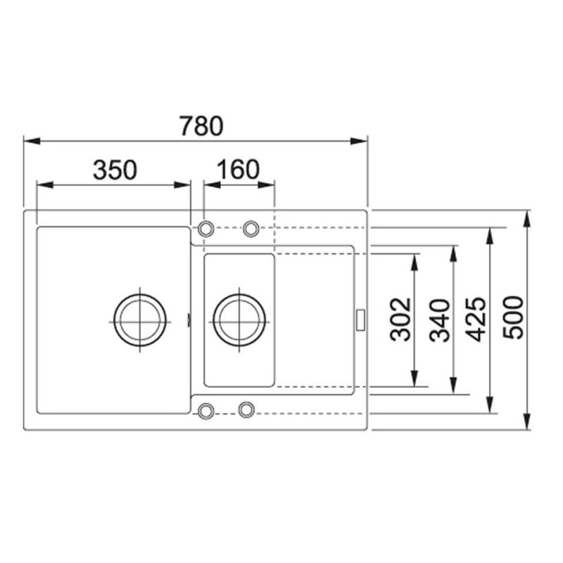 Кухонна мийка Franke Maris MRG 651-78 Чорний матовий (114.0631.461)