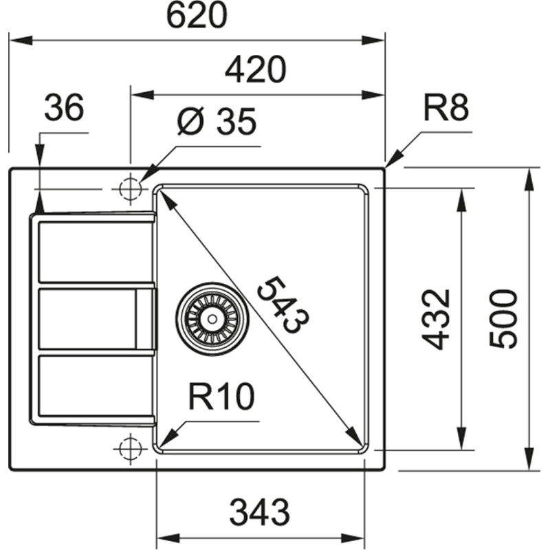 Кухонна мийка Franke Sirius 2.0 S2D 611-62 Сірий (143.0627.383)