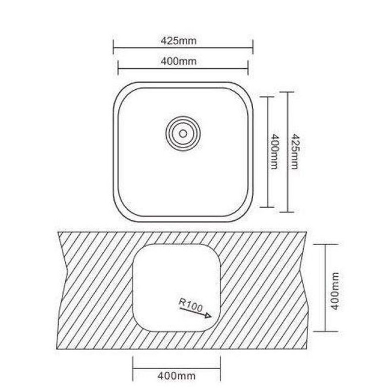 Кухонна мийка Interline UNDER sateen