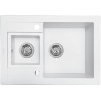 Кухонна мийка PERFELLI GRANZE PGG 506-67 WHITE