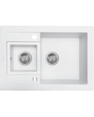 Кухонна мийка PERFELLI GRANZE PGG 506-67 WHITE