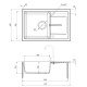 Кухонна мийка Deante Leda песок ZRD 7113da пісок ZRD 7113