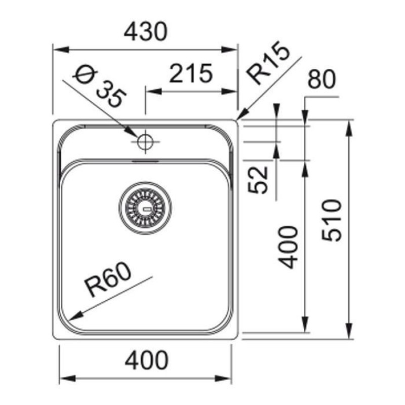 Мийка кухонна Franke Smart SRX 210-40 TL нерж.сталь (127.0703.298)