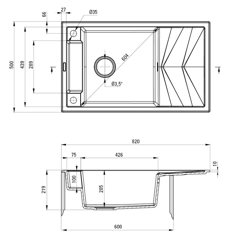 Кухонна мийка Deante Magnetic графіт металік ZRM G113