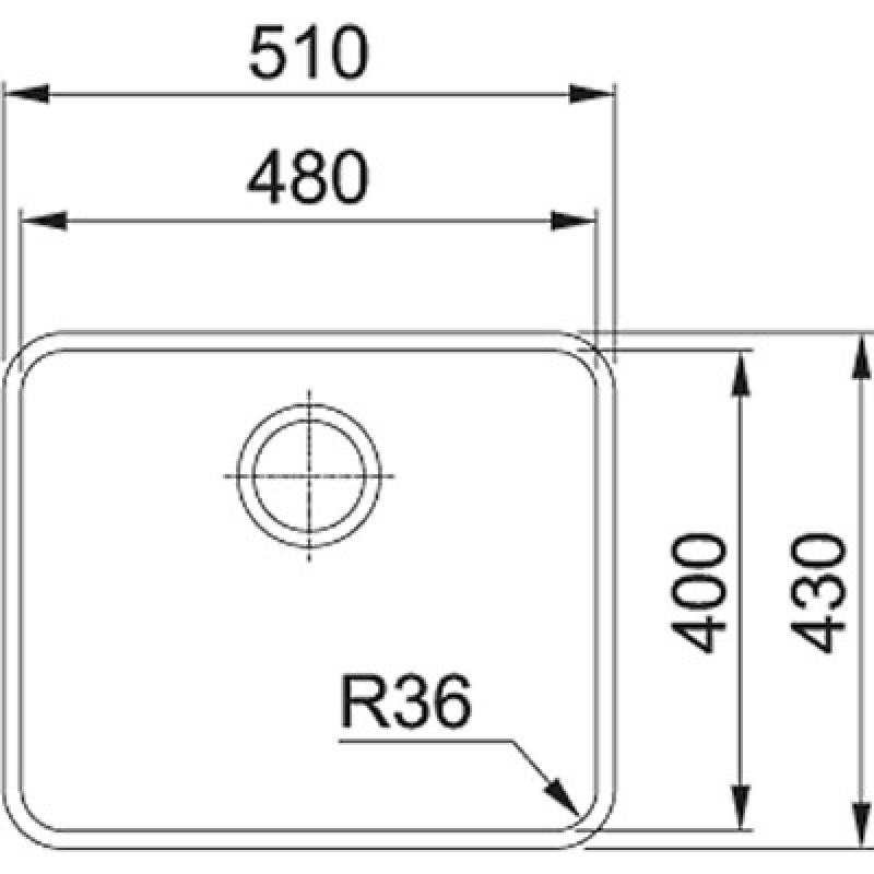 Кухонна мийка Franke Aton ANX 110-48 нержавіюча сталь 122.0204.649
