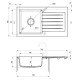 Кухонна мийка Deante Zorba графіт ZQZ 2113