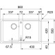 Кухонна мийка Franke Basis BFG 620 Онікс 114.0363.940