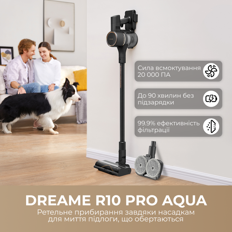 Пилосос Dreame R10 PRO Aqua (VZV15A)