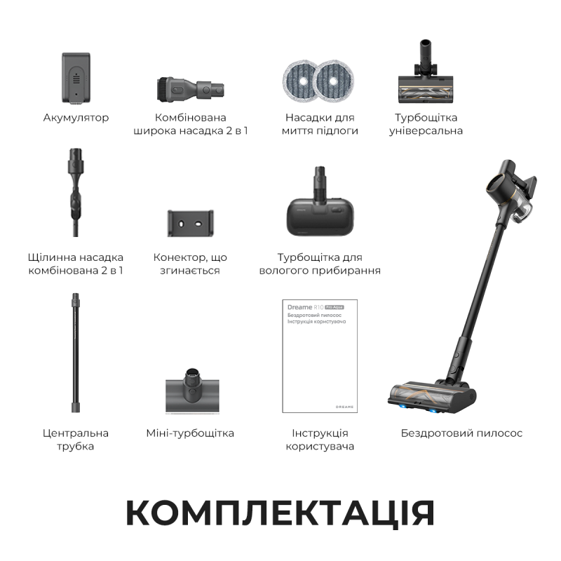 Пилосос Dreame R10 PRO Aqua (VZV15A)