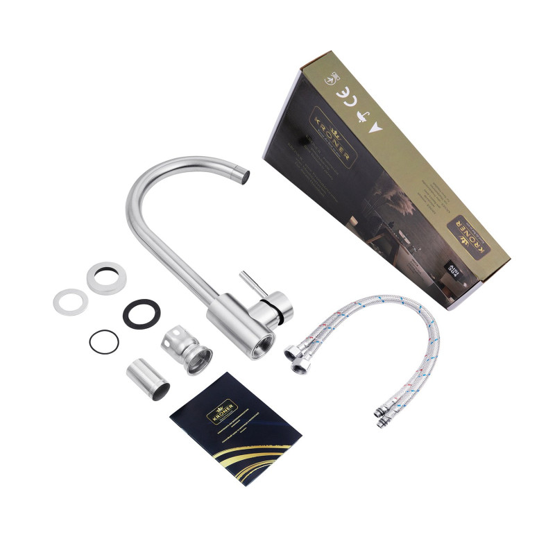 Змішувач для кухні Kroner KRP Edelstahl Klassisch - ESG035