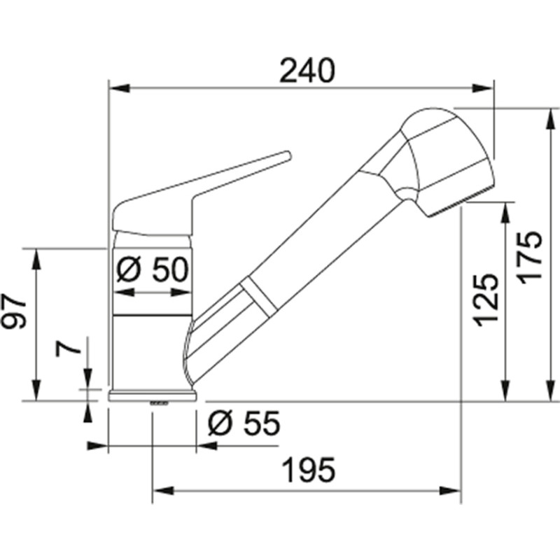 Змішувач Franke Novara Plus (115.0470.670)