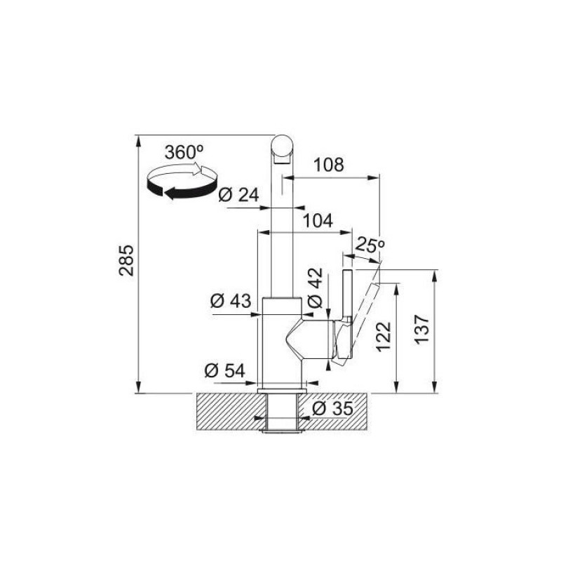 Змішувач Franke Lina L Pull Out (115.0733.716)