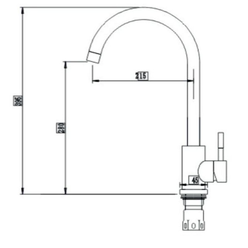 Змішувач Interline RING Grafit