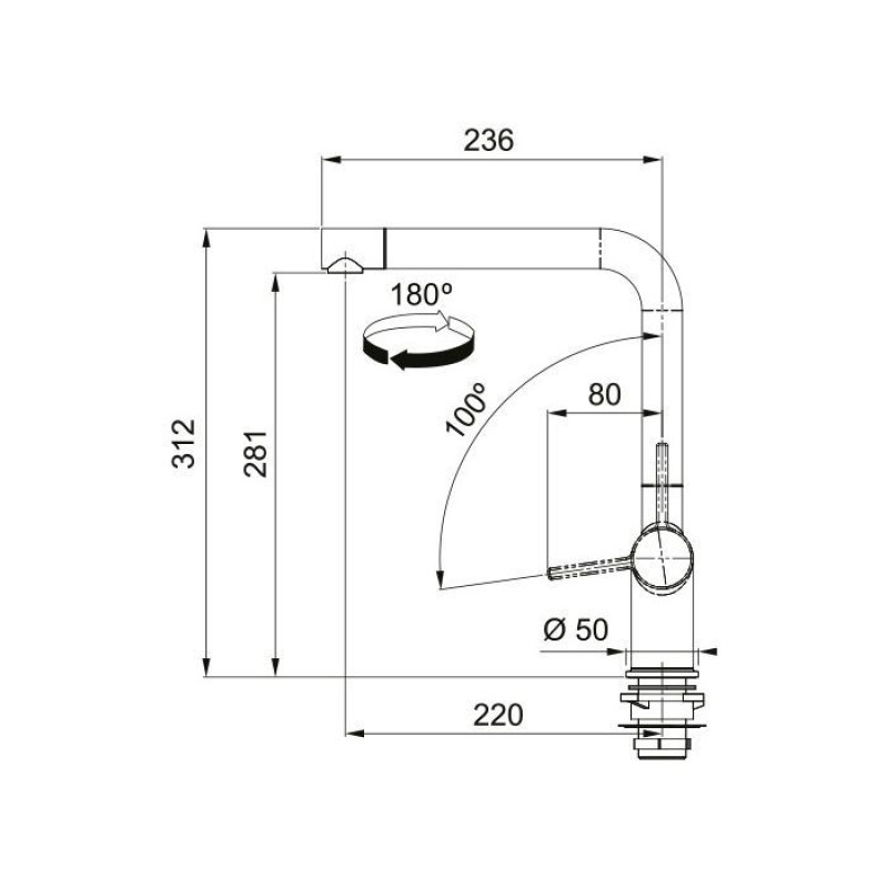 Змішувач Franke Active L (115.0653.374)